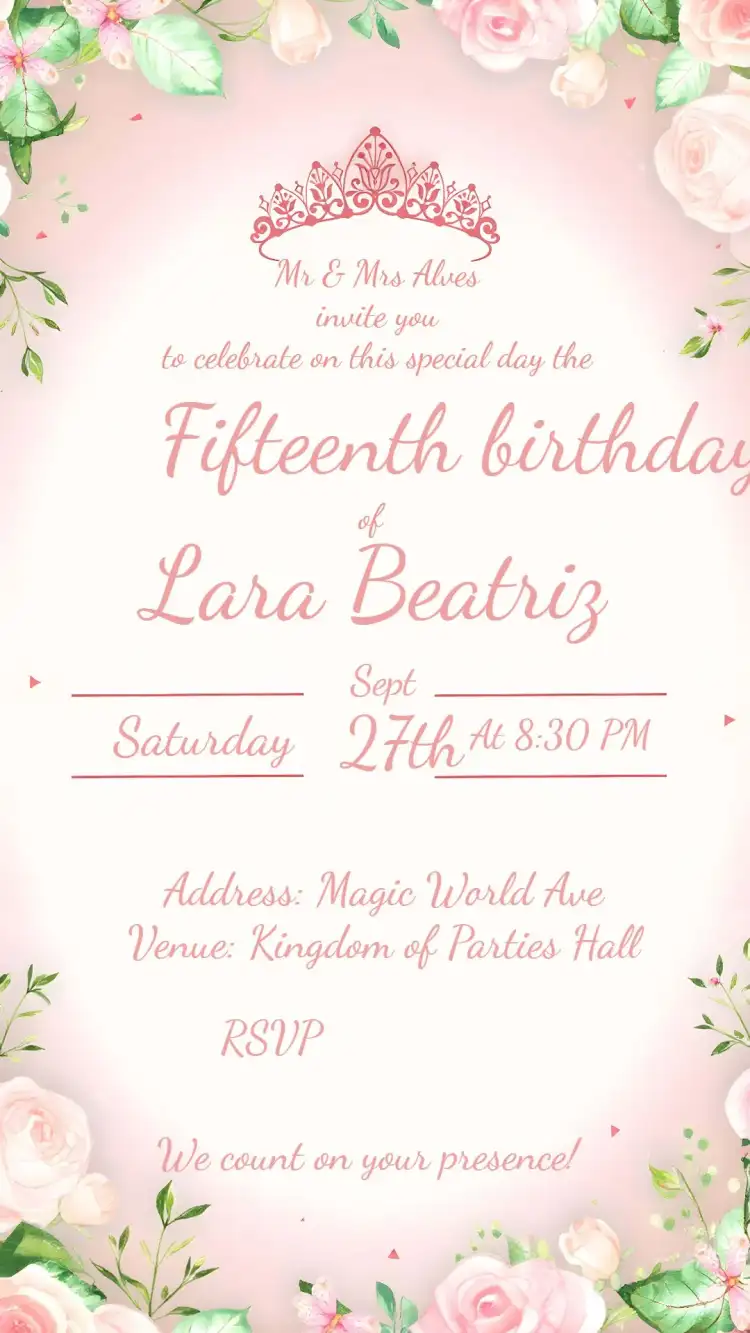 15 Years Floral Butterflies