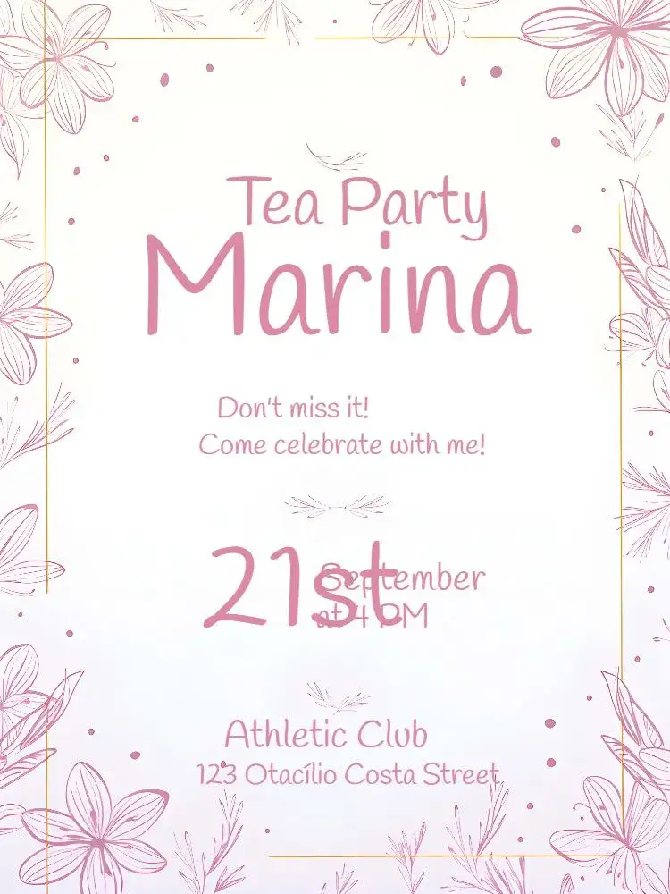 Invitation Bridal Shower Pink – Bridal Shower theme floral, pink, delicate, modern, elegant, feminine