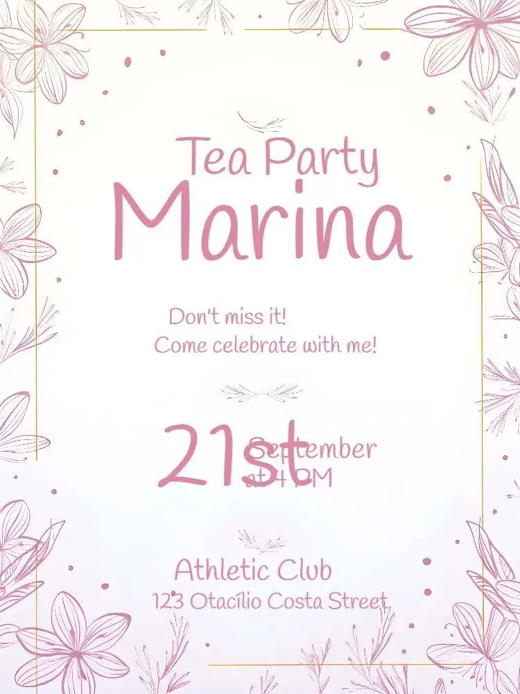 Bridal Shower Pink invitation