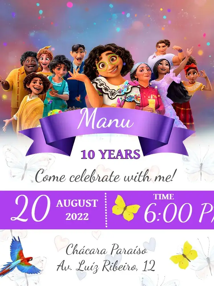Lilac Charm invitation