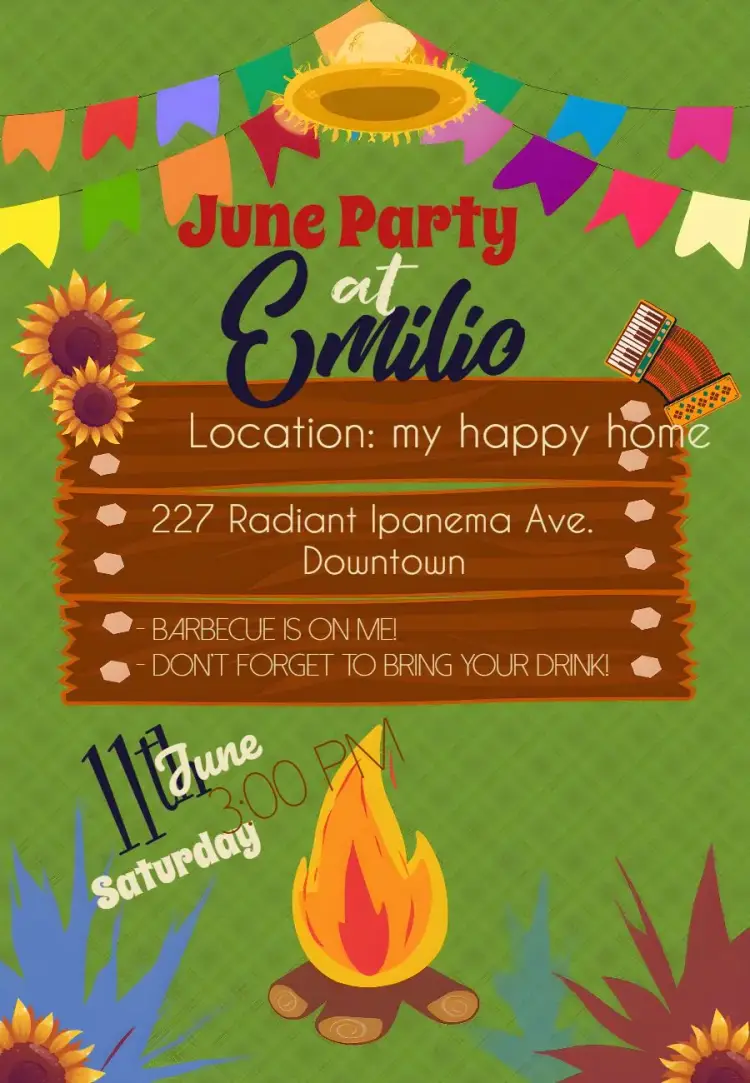 Julina Hoedown invitation