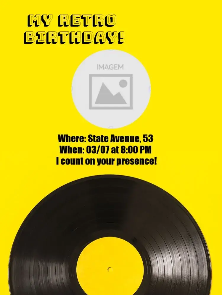 Invite This Adult Retro editable and customizable