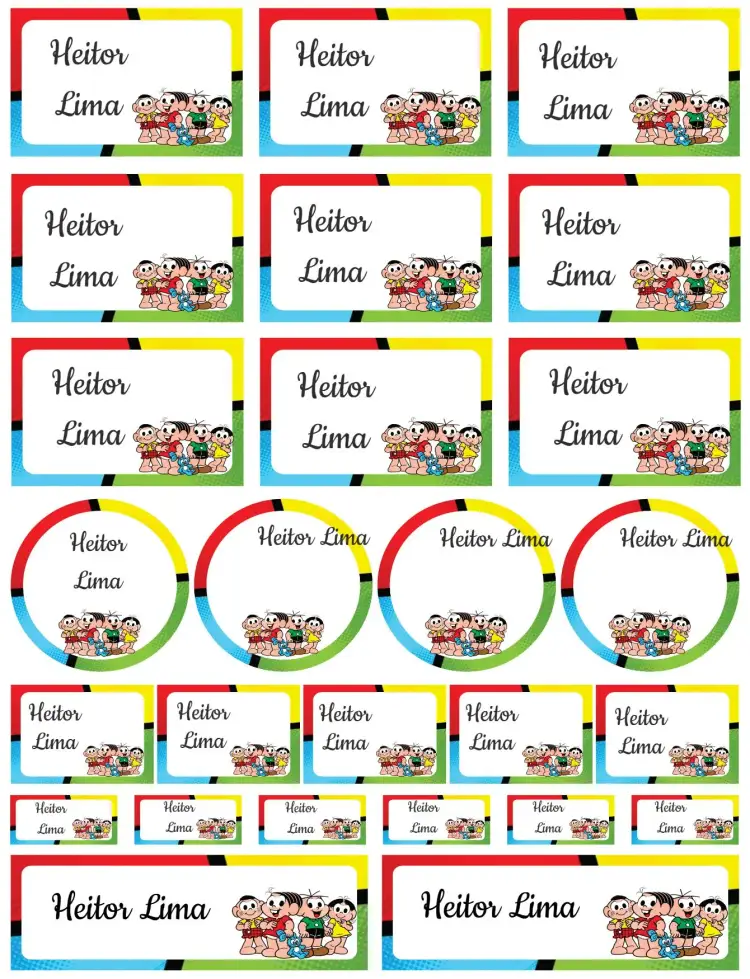 Invitation Monica's Gang – Card theme colorful, fun, childish, characters, illustrations, playful
