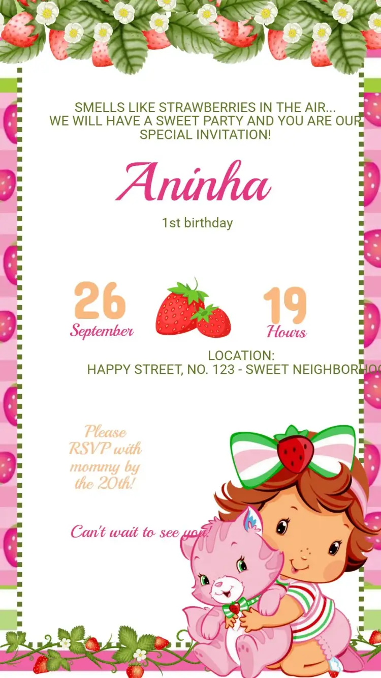 Strawberry Invitation