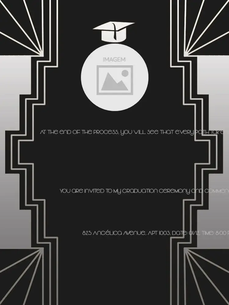 Online Graduation invitation