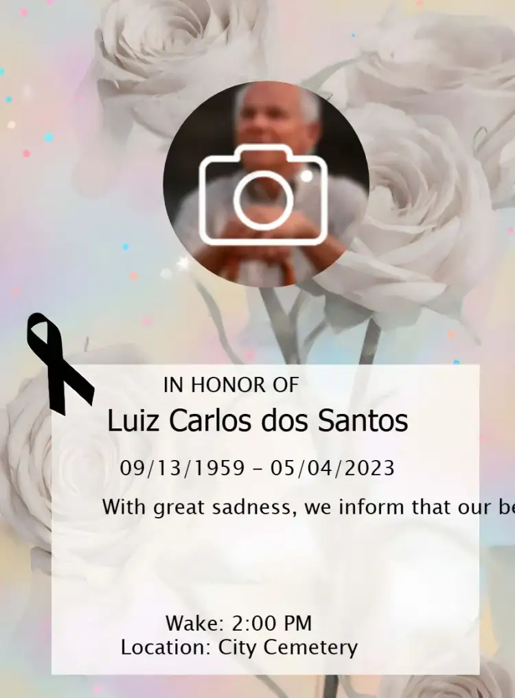 Invitation Funeral With Photo Burial – Most searched for theme subtle, minimalistic, traditional, sophisticated, neutral