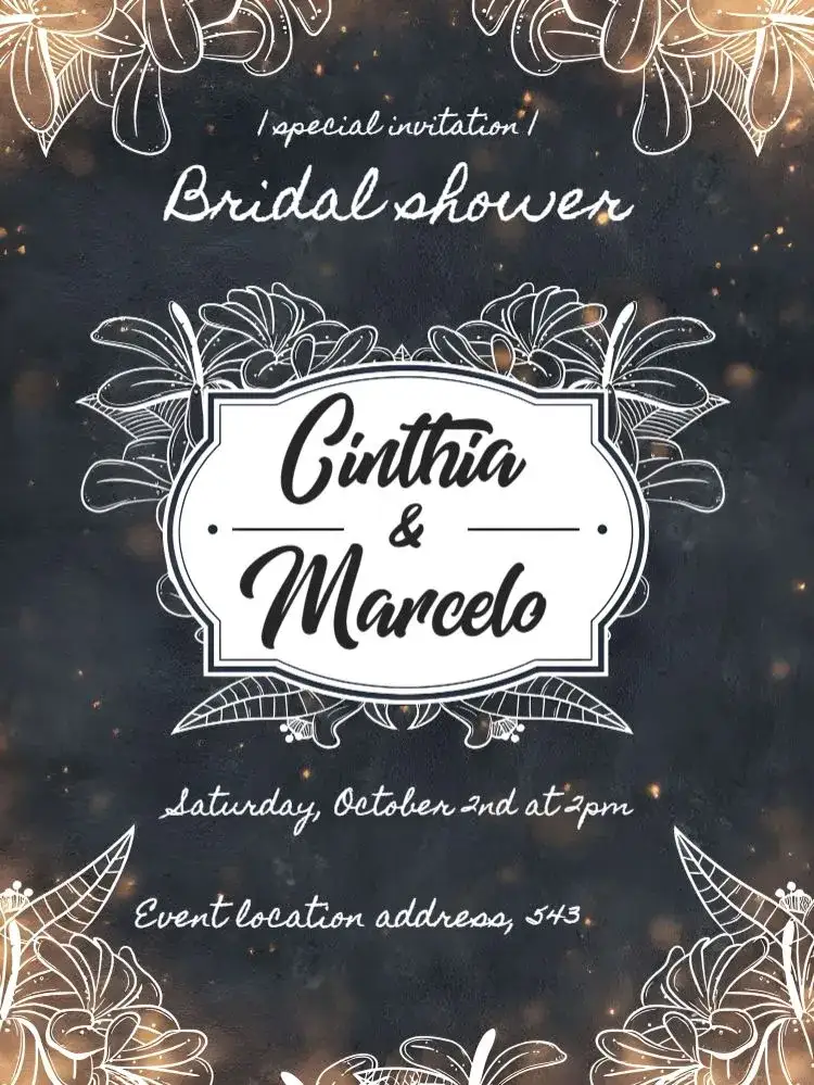 Invitation Bridal Shower - Chalkboard Blackboard Chalkboard – Bridal Shower theme chalkboard theme, chalk style, rustic kitchen, fun and playful, modern, minimalist