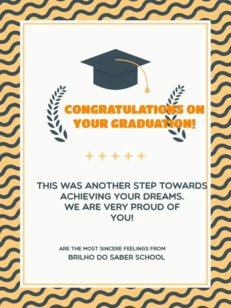 Modern Graduation Celebration Card Hat