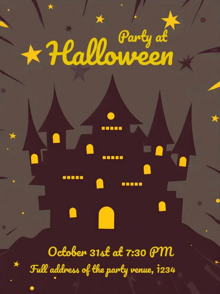 Halloween Day invitation
