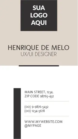 Digital Business Card - Gray Designer invitation