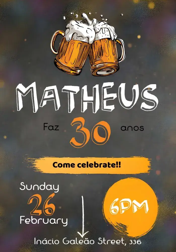 Boteco Preto invitation