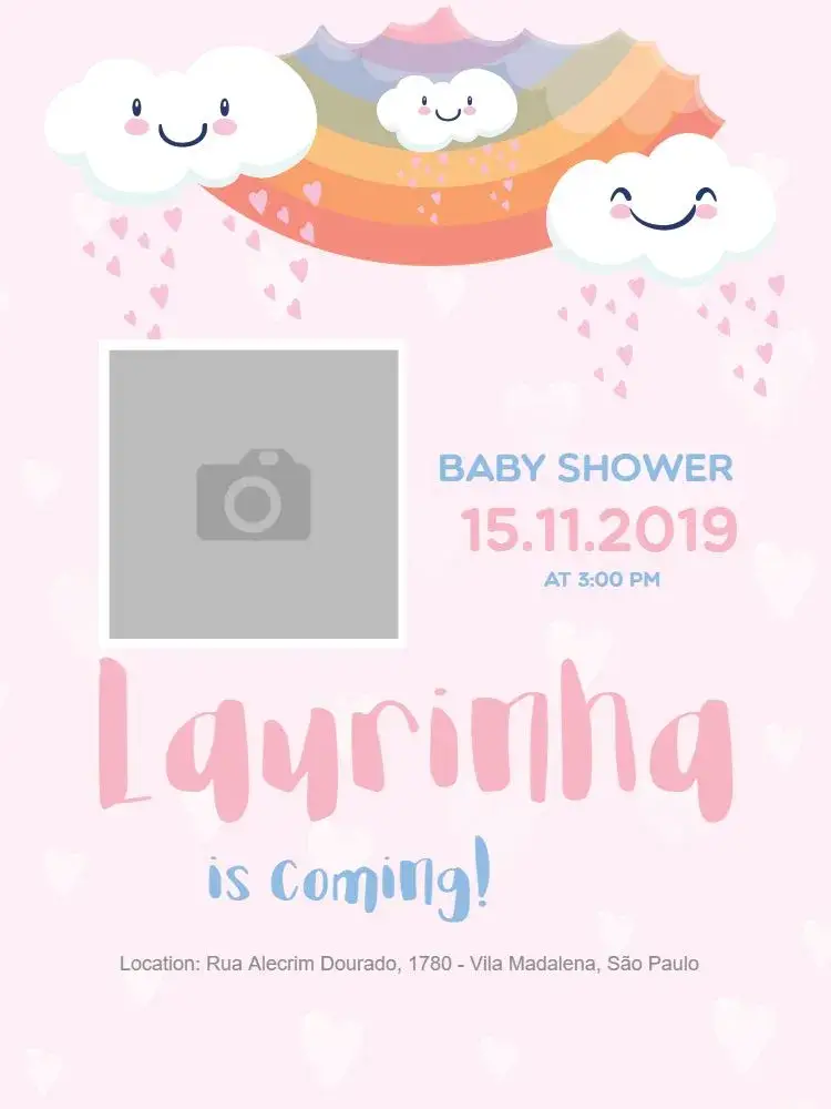 Diaper Shower Love invitation