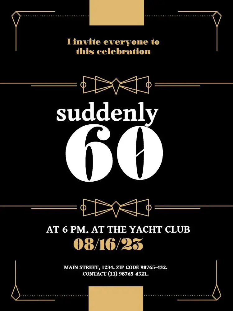 Repente 60 Classic Celebration invitation