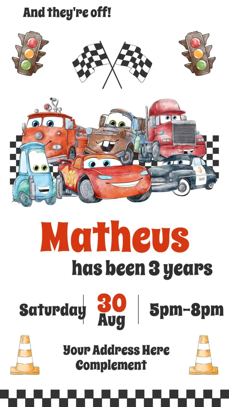 Cars invitation
