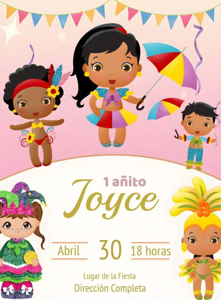 Invitación Bloquinho Carnaval Alegoria