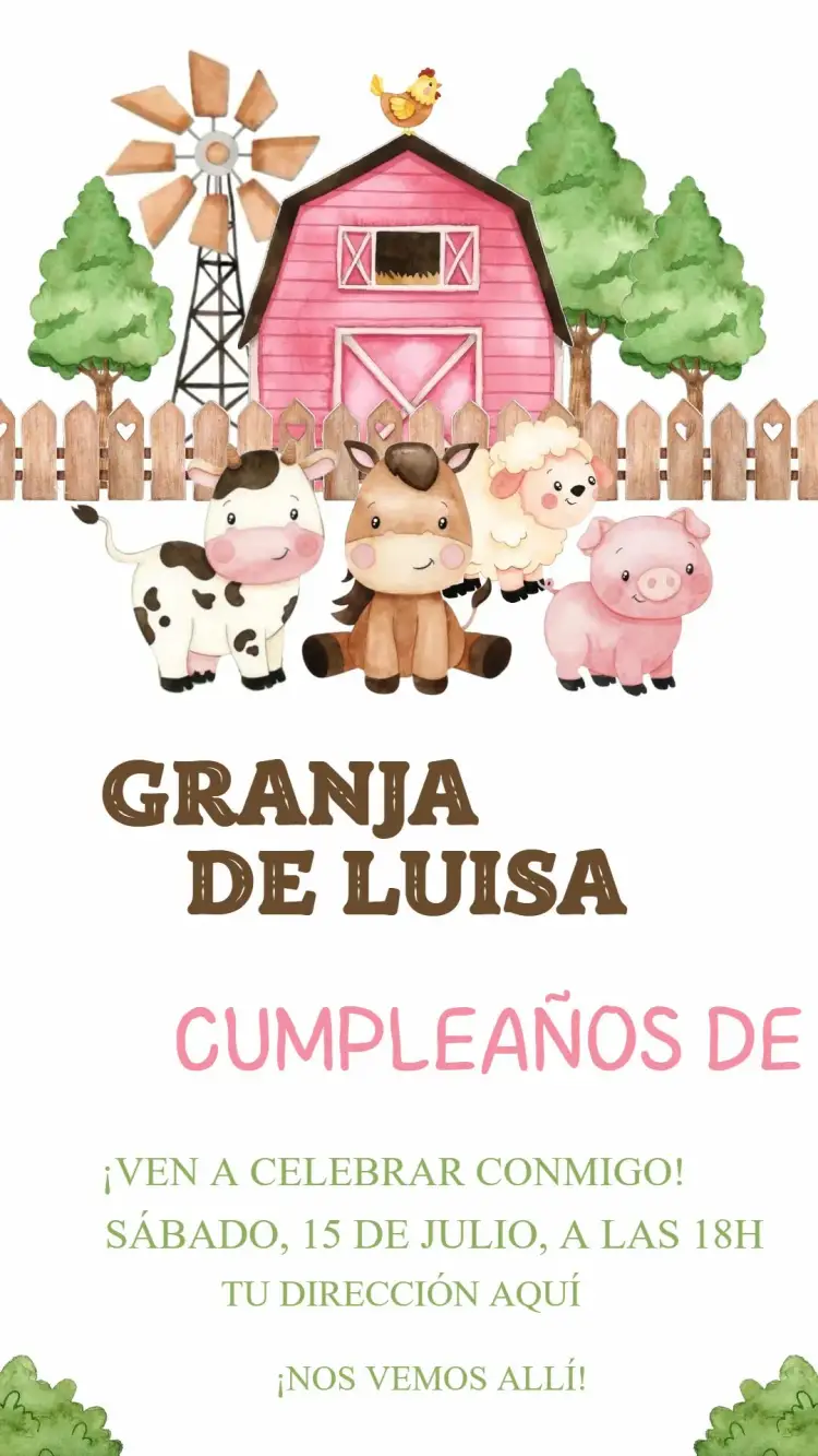 Invitación Granja