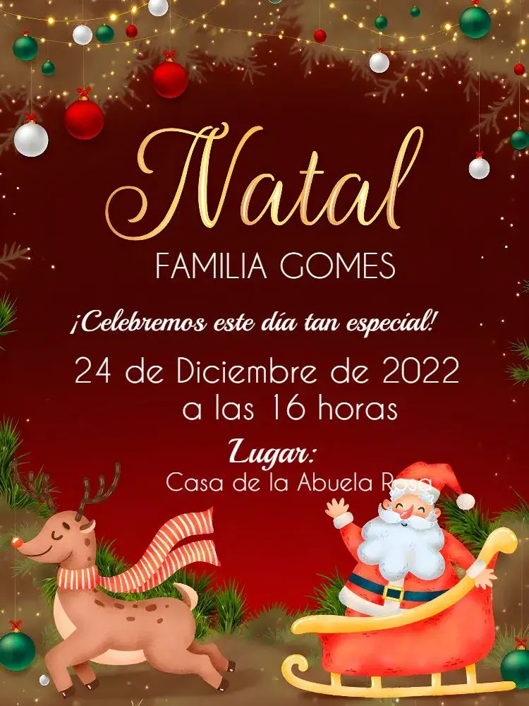 Invitación Navidad En Familia Final
