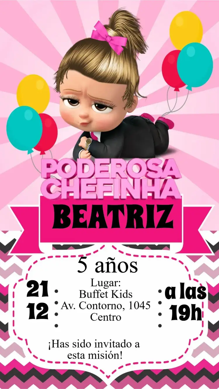 Invitación La Poderosa Jefecita