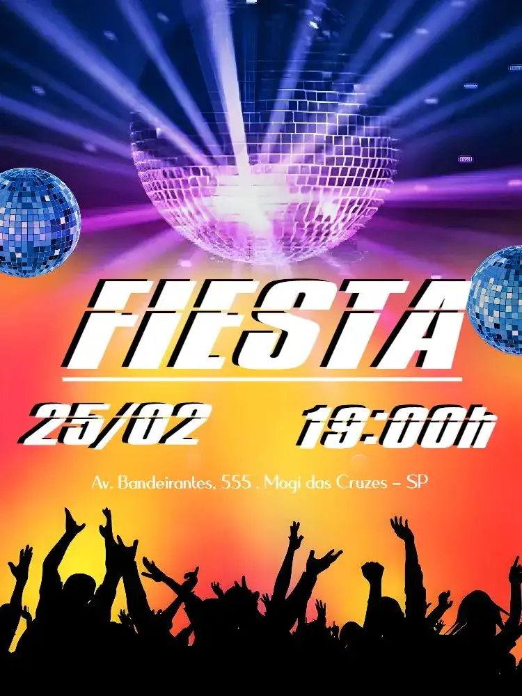 Invitación Balada Whatsapp – tema Más buscados colorido, moderno, divertido, jovial, musical, descontraído