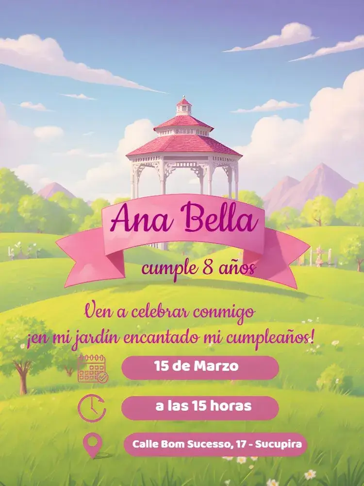 Invitación Jardín Encantado
