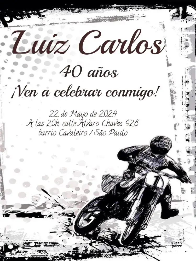 Invitación Moto Whatsapp