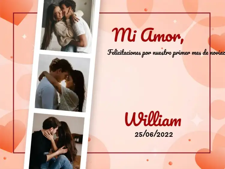 Tarjeta de San Valentín con Foto Rosa