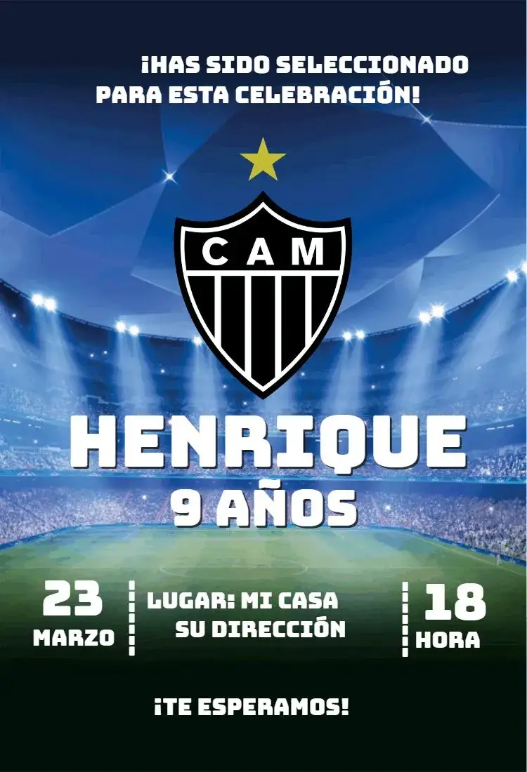 Invitación Atlético Mineiro 3