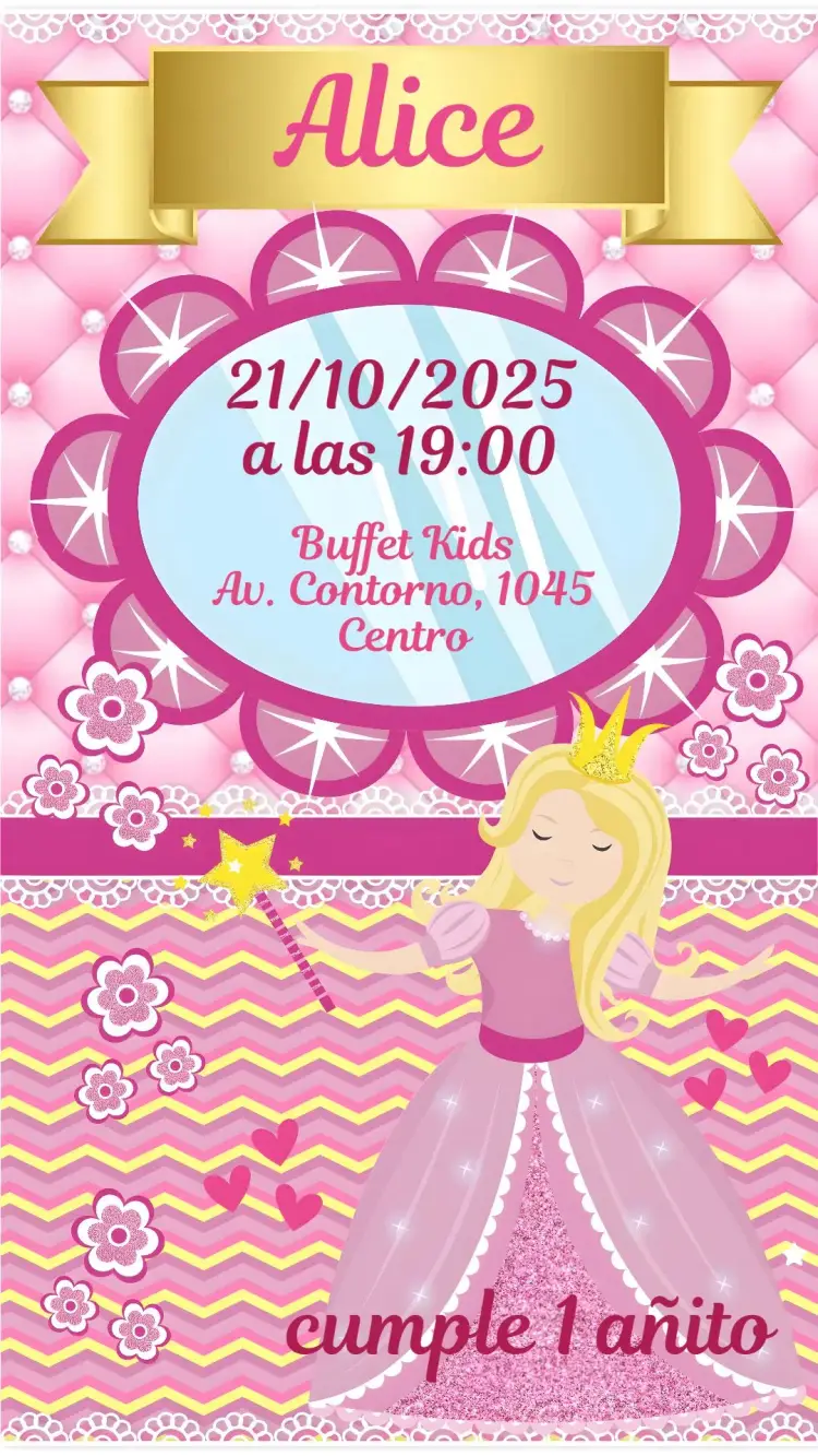Invitación Princesa