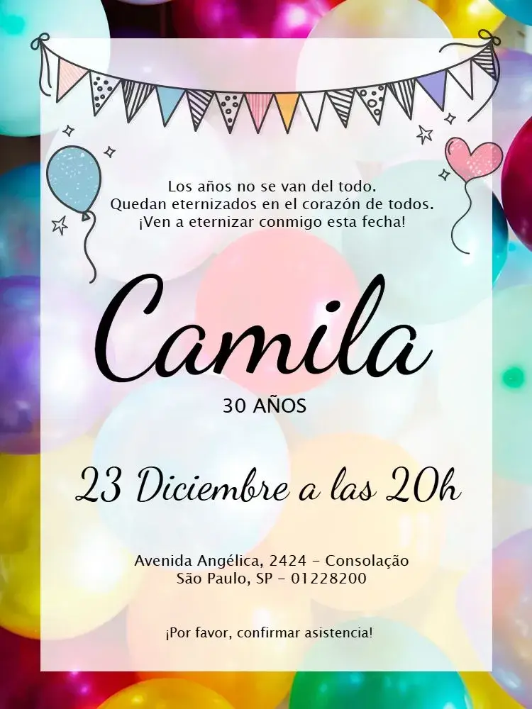 Invitación Femenino