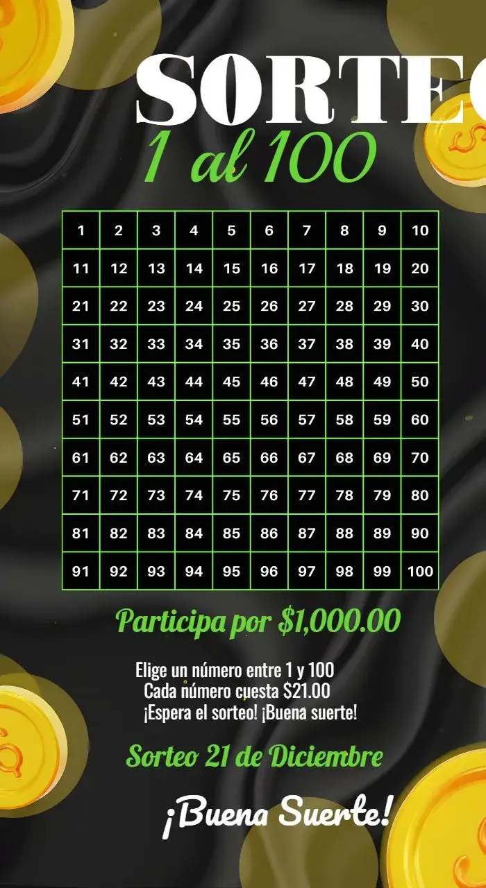Invitación Pix Premiado Sorteo De editable y personalizable