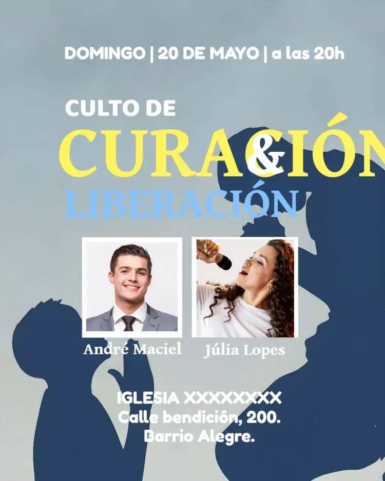 Invitación Arte Para Culto Igreja Con Foto – tema Bautismo floral, delicado, moderno, gospel, minimalista