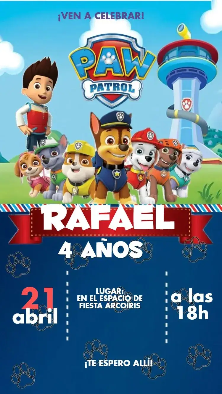 Invitación Patrulla Canina