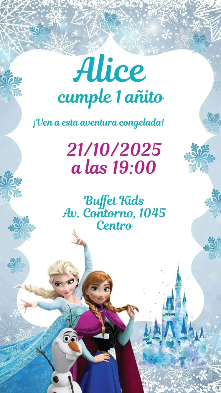 Invitación Congelado