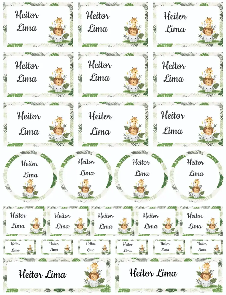 Invitación Safari Baby