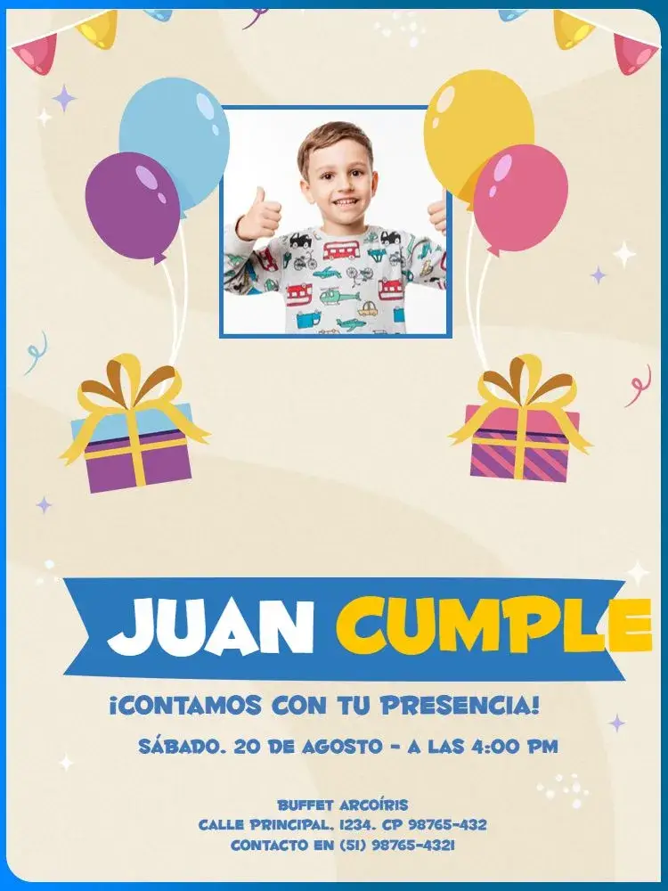 Invitación Digital Con Foto