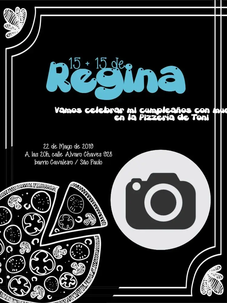 Invitación Pizzería Celebración