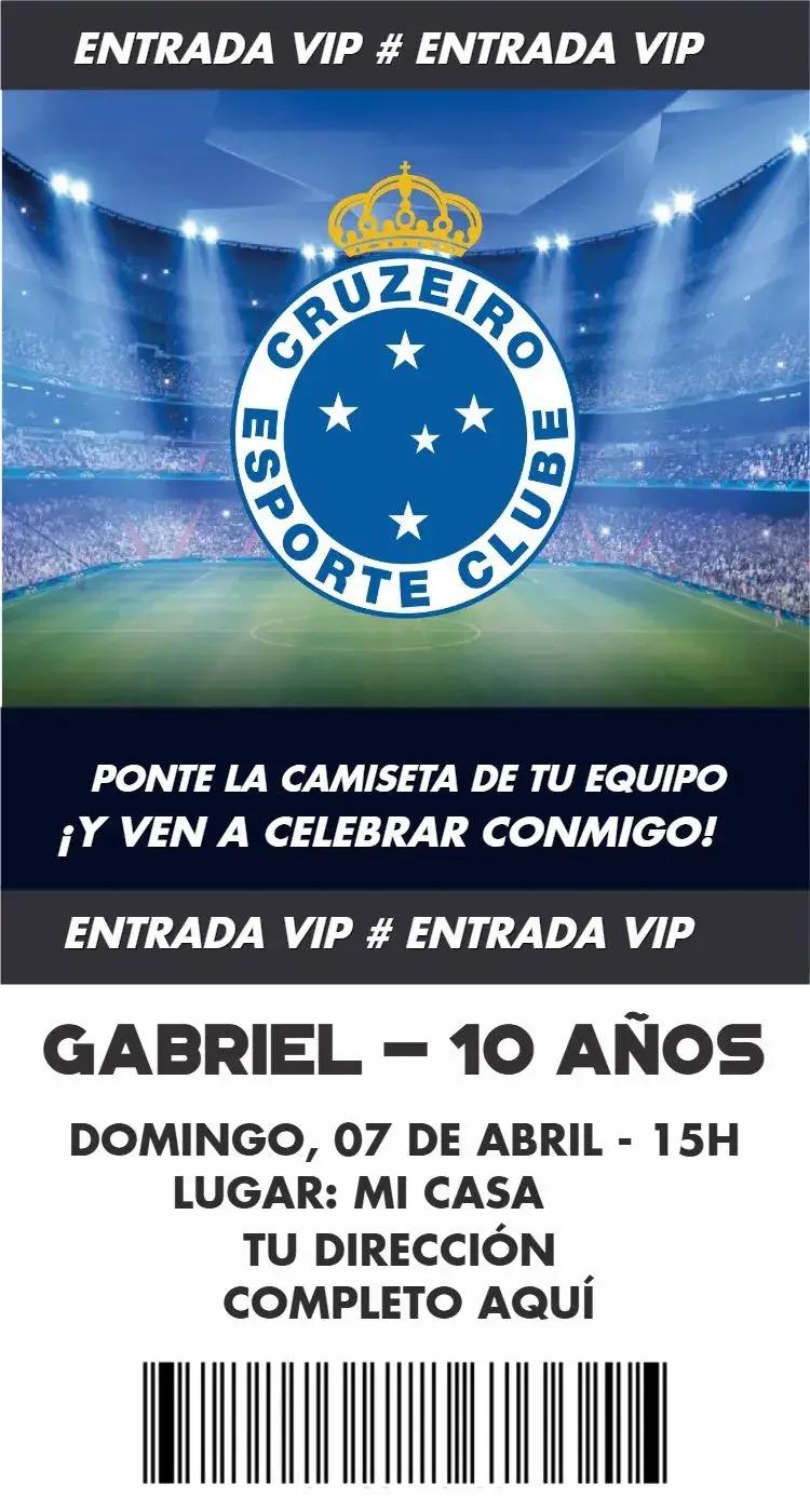 Invitación Entrada Crucero