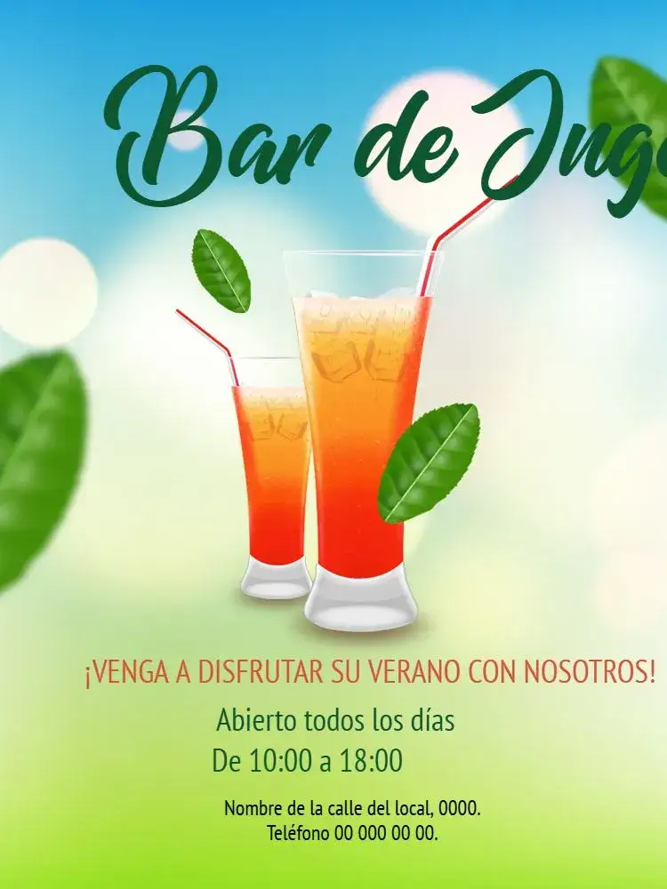 Invitación Jugo Whatsapp – tema Cumpleaños tropical, colorido, moderno, folhagem, alegre
