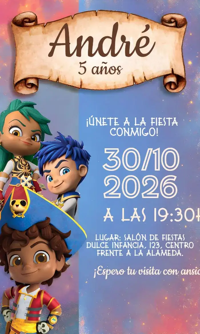 Invitación Santiago Dos Mares Navío