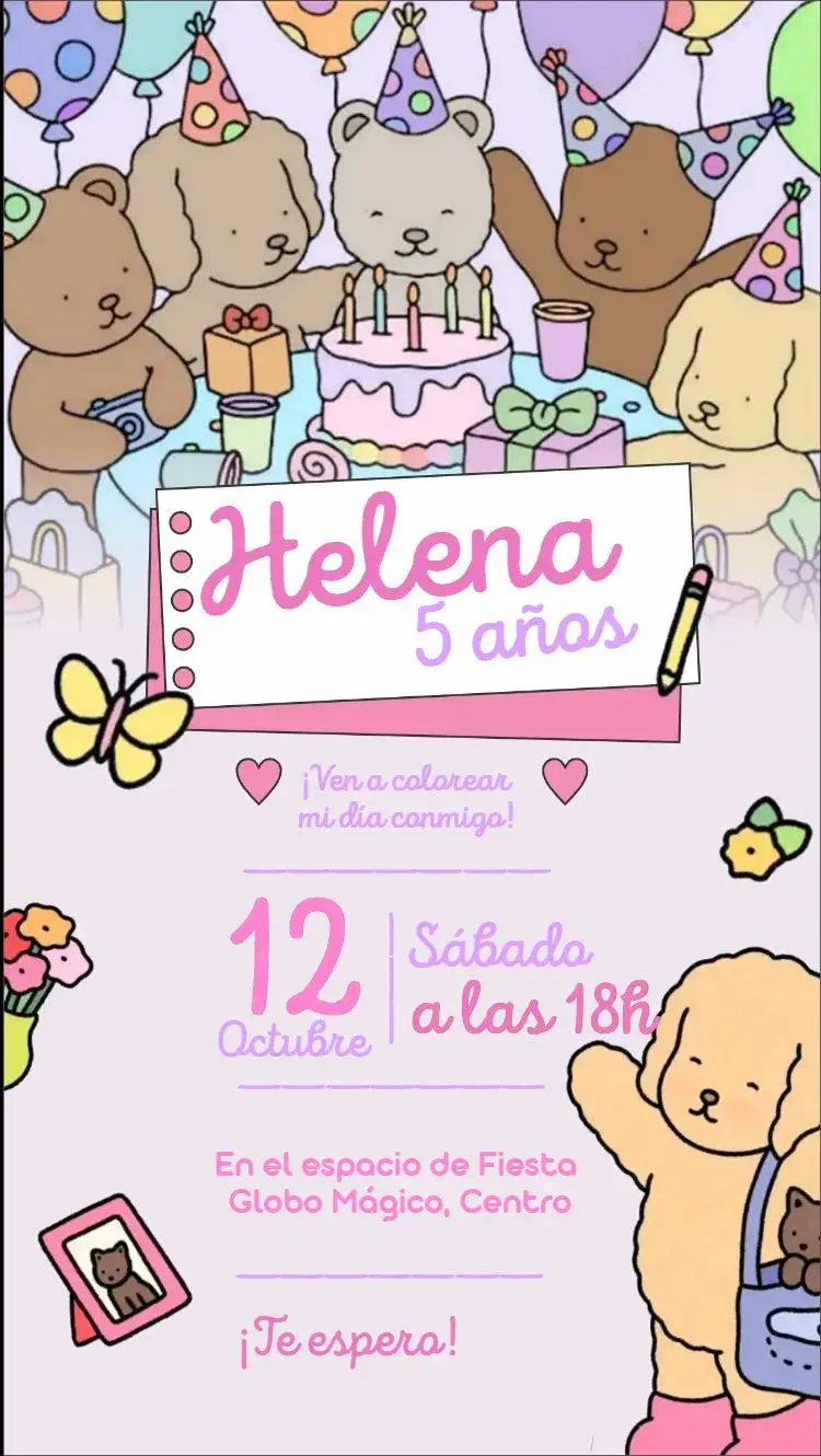 Invitación bobbie goods