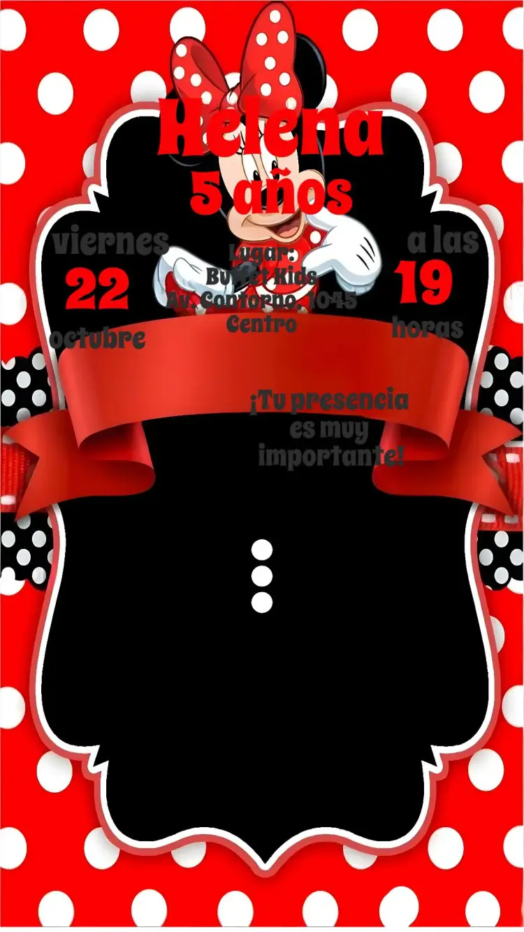 Invitación Minnie
