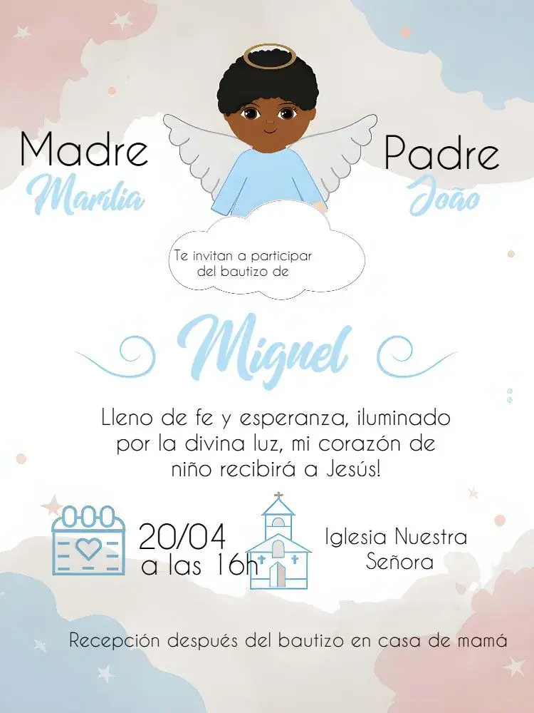 Invitación Bautizo Iglesia
