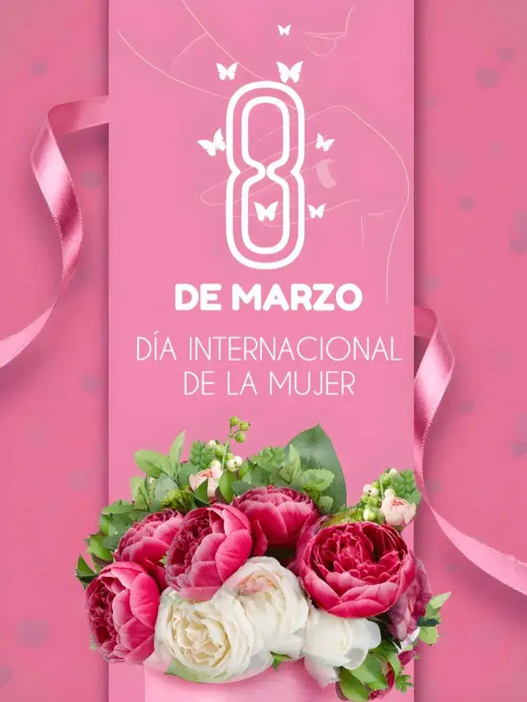 Invitación Publicación Día Internacional De La Mujer Trabajadora – tema Más buscados floral, moderno, femenino, rosa, minimalista
