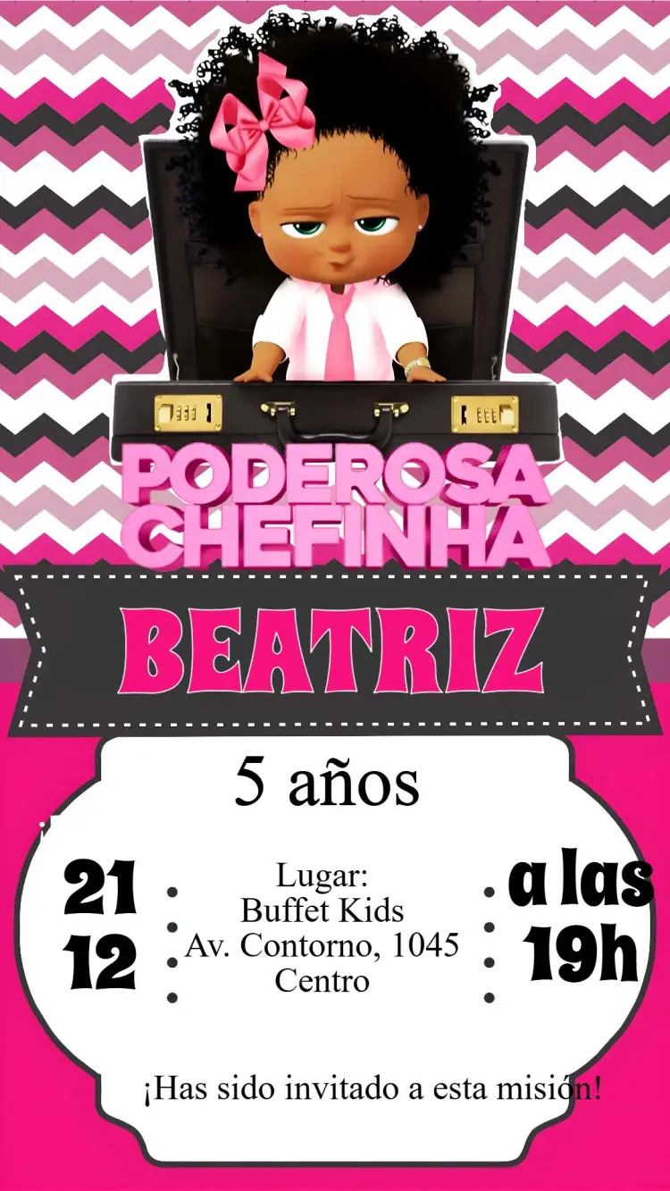 Invitación La Poderosa Jefecita