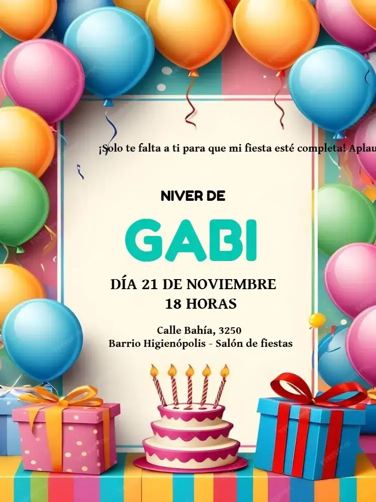 Con Confirmación de Asistencia Personalizado