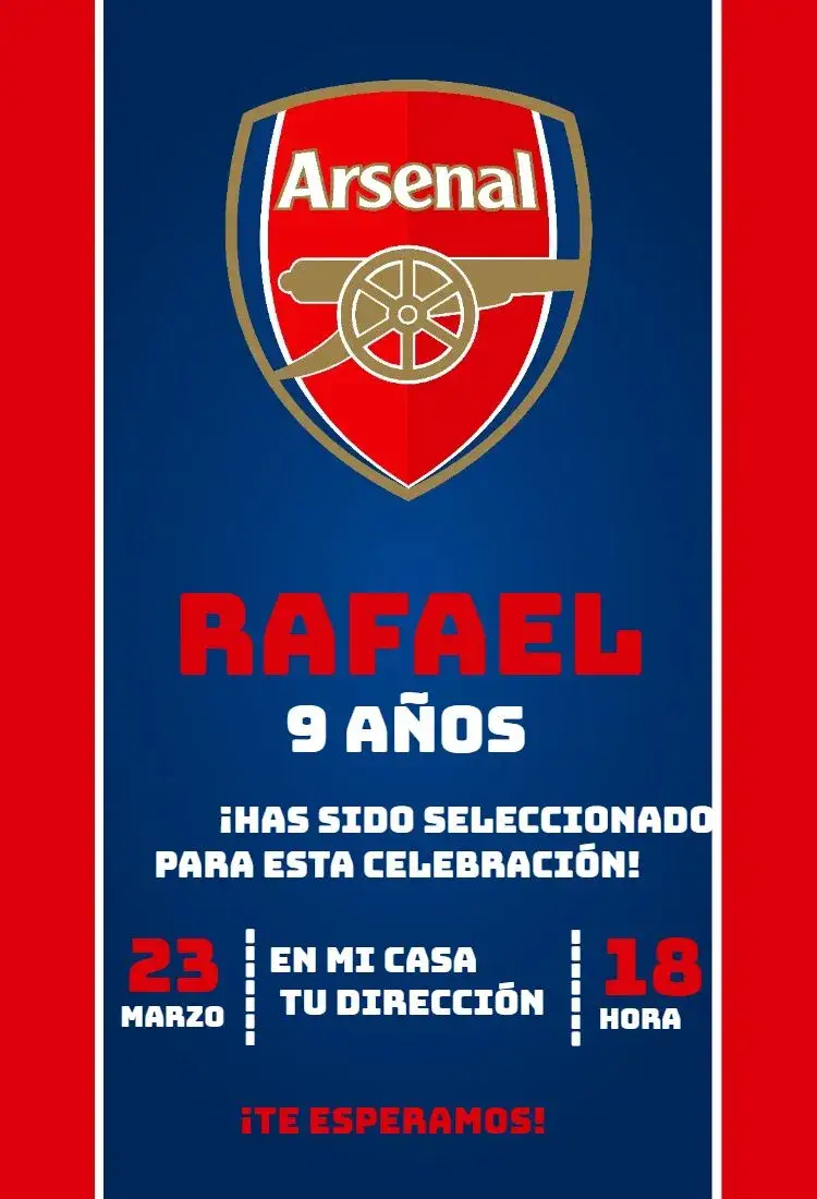Invitación Arsenal 4