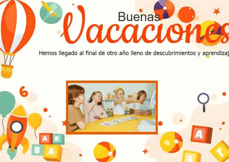 Tarjeta Vacaciones con Foto Salón
