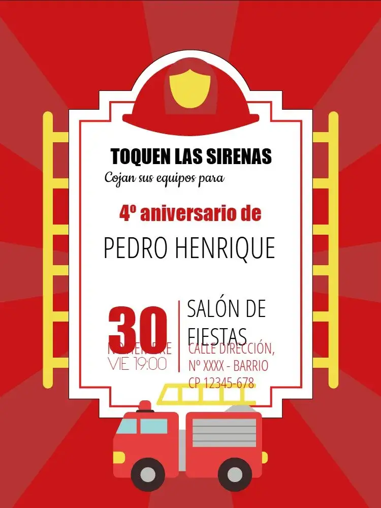 Invitación Bomberos Whatsapp