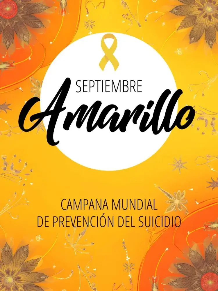 Invitación Publicación Para la Campaña Septiembre Amarillo Negro