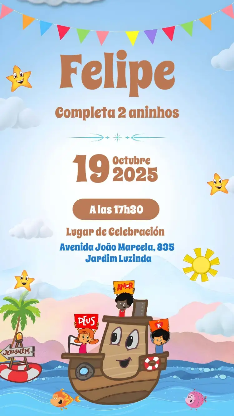 Invitación 3 Palabritas de Amor